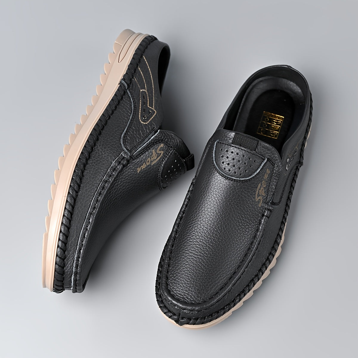 Mules homme à bout fermé, coloris Noir