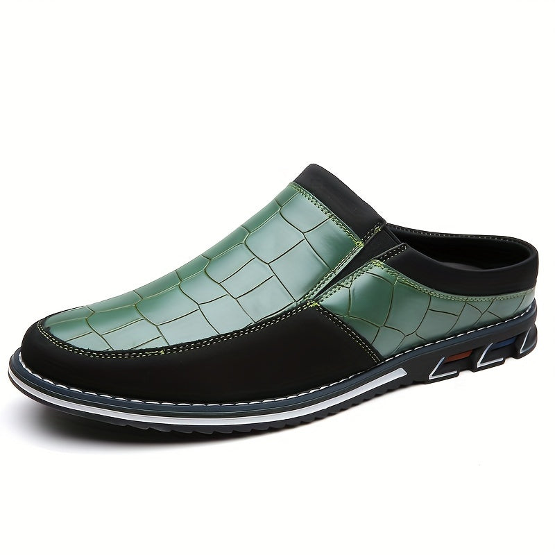 Mules homme à motif quadrillé, vue 6
