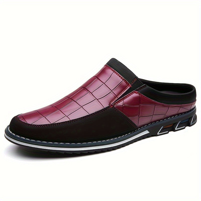 Mules homme à motif quadrillé, vue 8