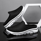 Mules homme en maille, coloris Noir