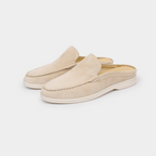 Mules homme mocassin, coloris Ivoire