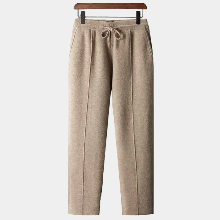Pantalon homme à cordon, coloris Marron