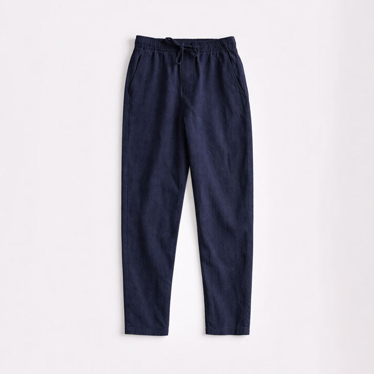 Pantalon homme à cordon droit, coloris Bleu
