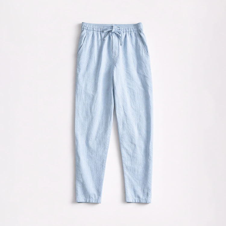 Pantalon homme à cordon droit, coloris Bleu clair