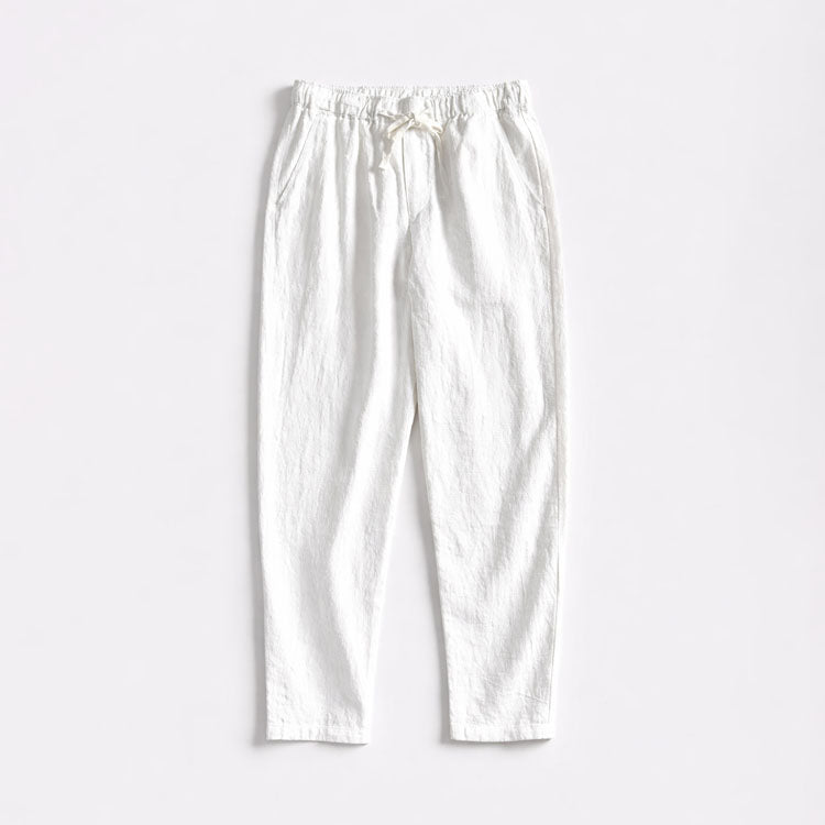 Pantalon homme à cordon droit, coloris Blanc