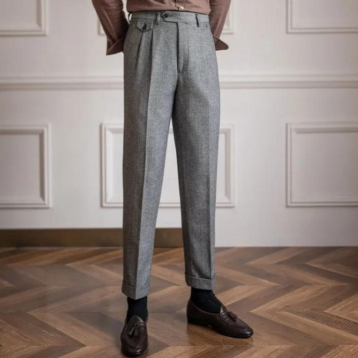 Pantalon homme à chevrons, coloris Gris