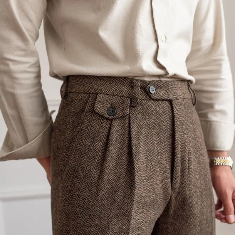 Pantalon homme à chevrons, vue 5