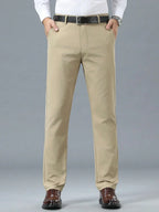 Pantalon homme droit, coloris Kaki