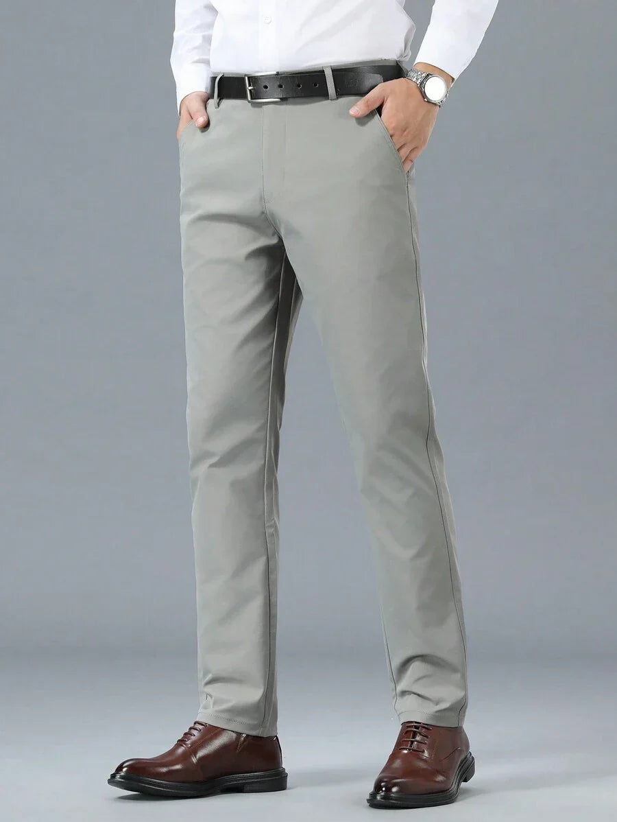 Pantalon homme droit, coloris Gris foncé