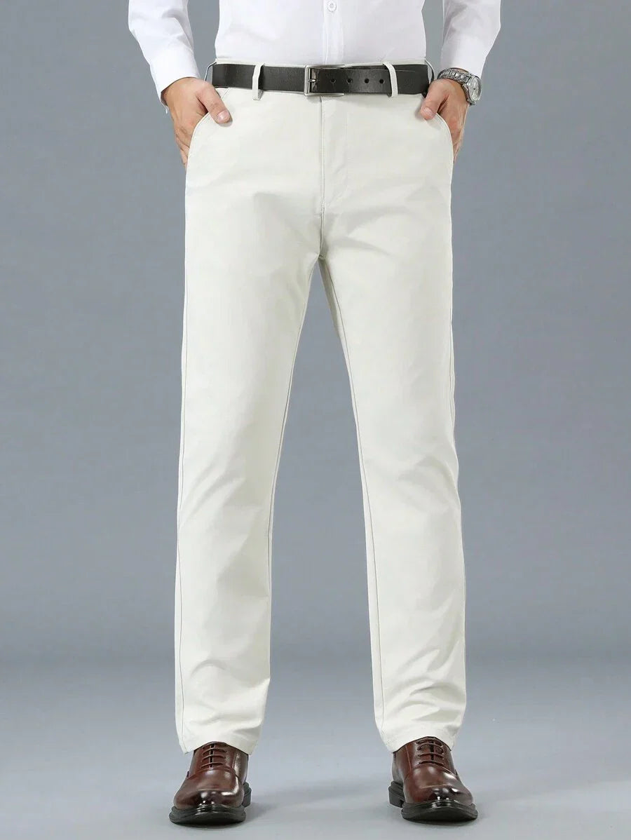 Pantalon homme droit, coloris Abricot