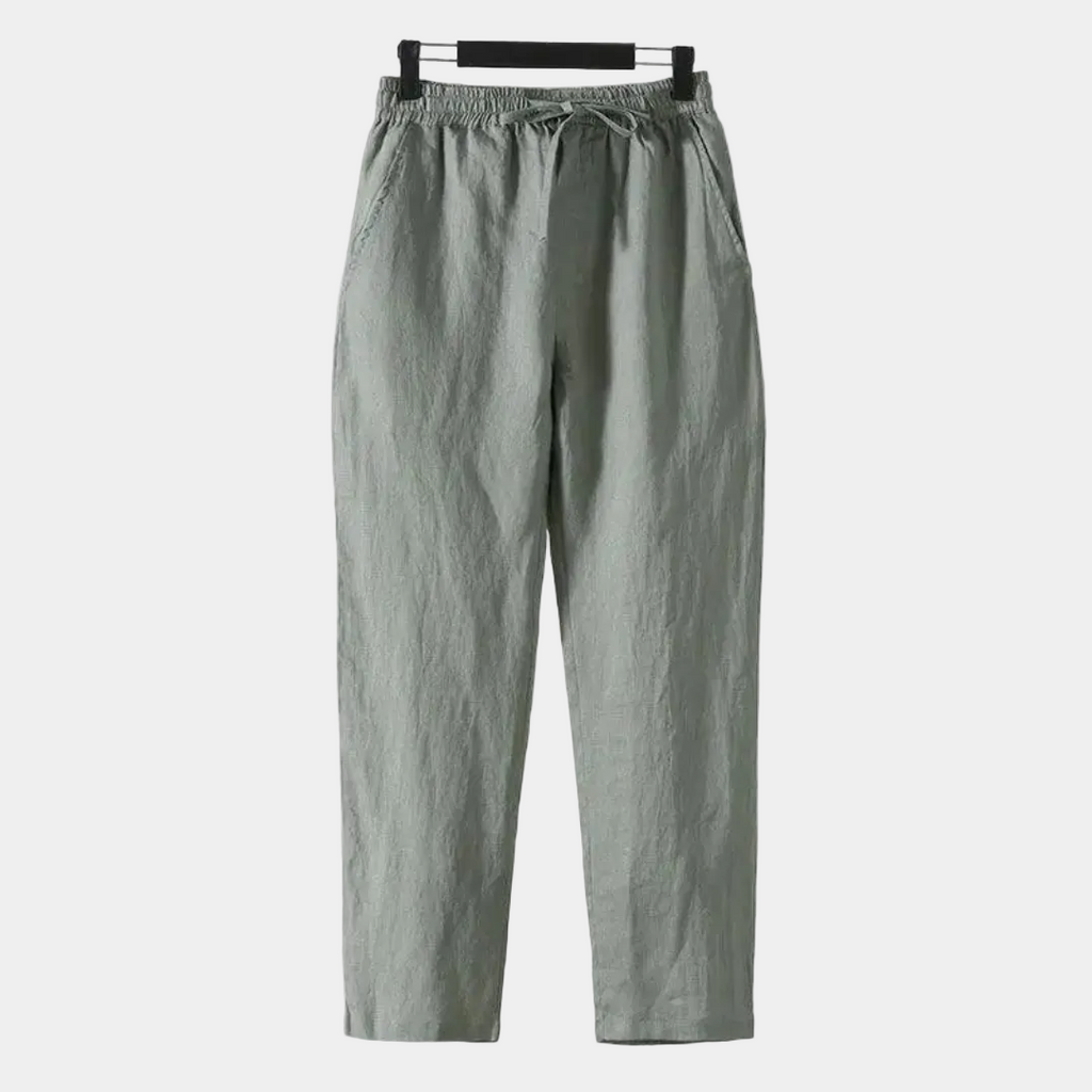 Pantalon homme à cordon, coloris Vert