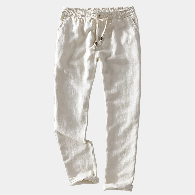 Pantalon homme coupe droite, coloris Beige