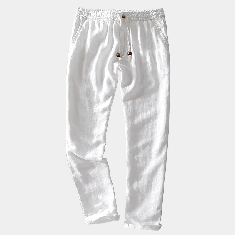 Pantalon homme coupe droite, coloris Blanc