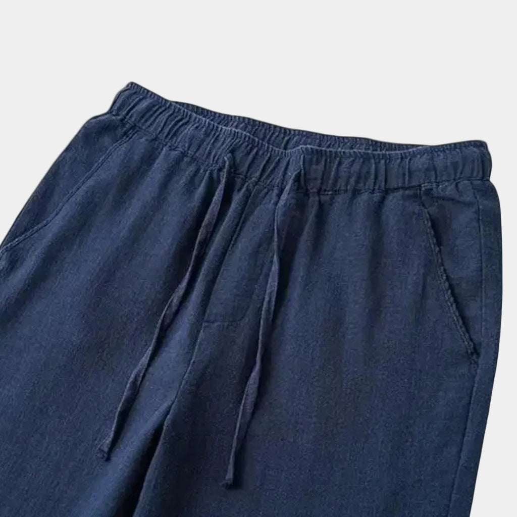 Pantalon homme taille élastiquée cordon, vue 7
