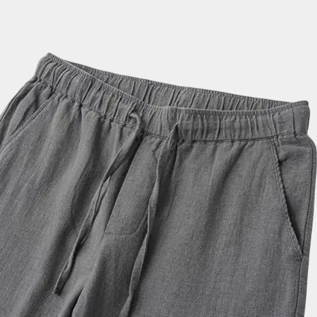 Pantalon homme taille élastiquée cordon, vue 6
