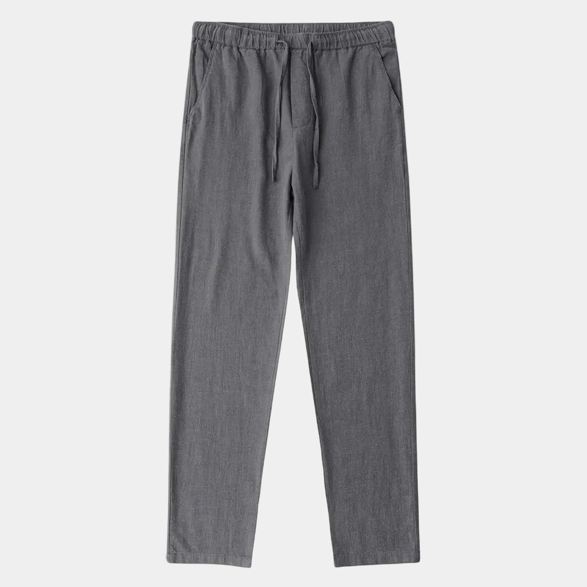 Pantalon homme taille élastiquée cordon, coloris Gris