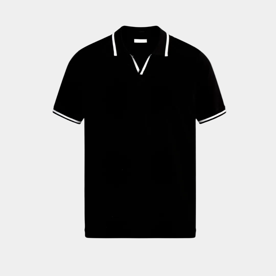 Polo homme, coloris Noir