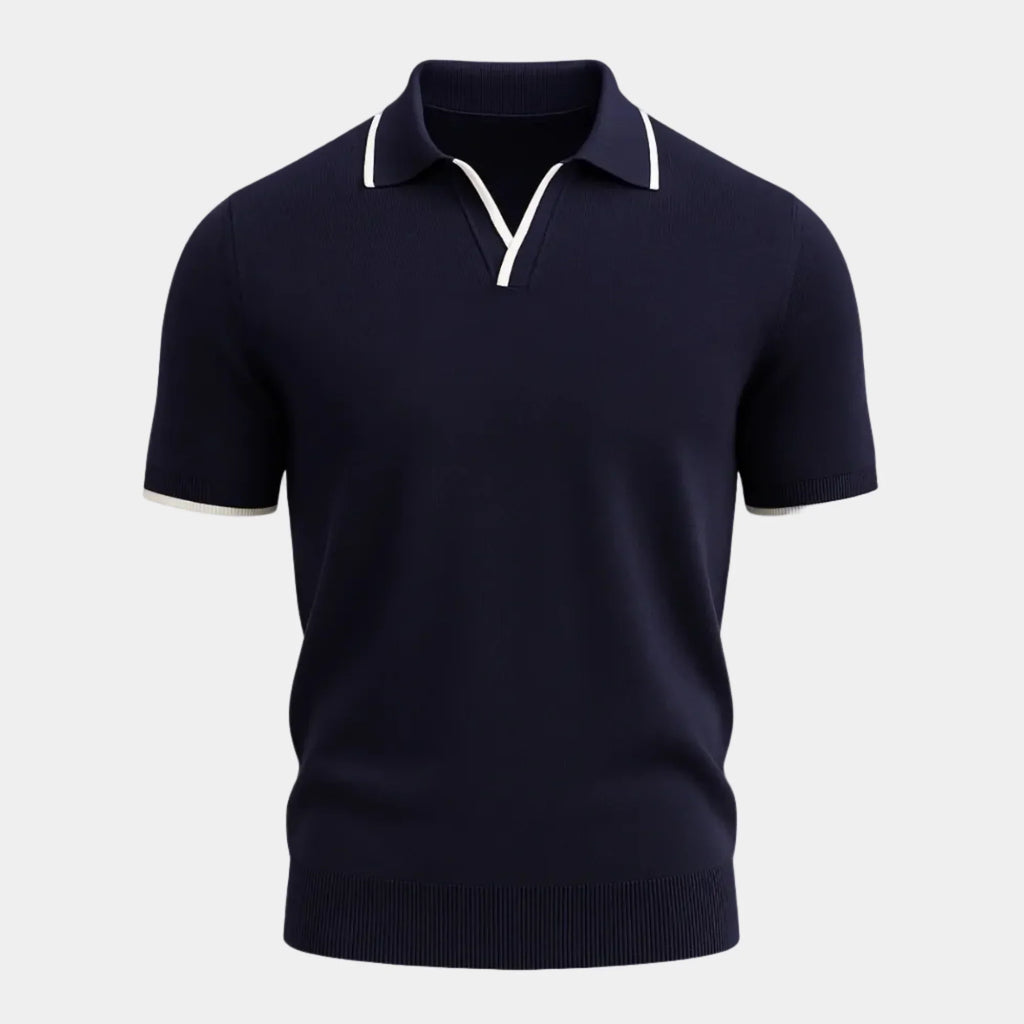 Polo homme col ouvert, vue principale