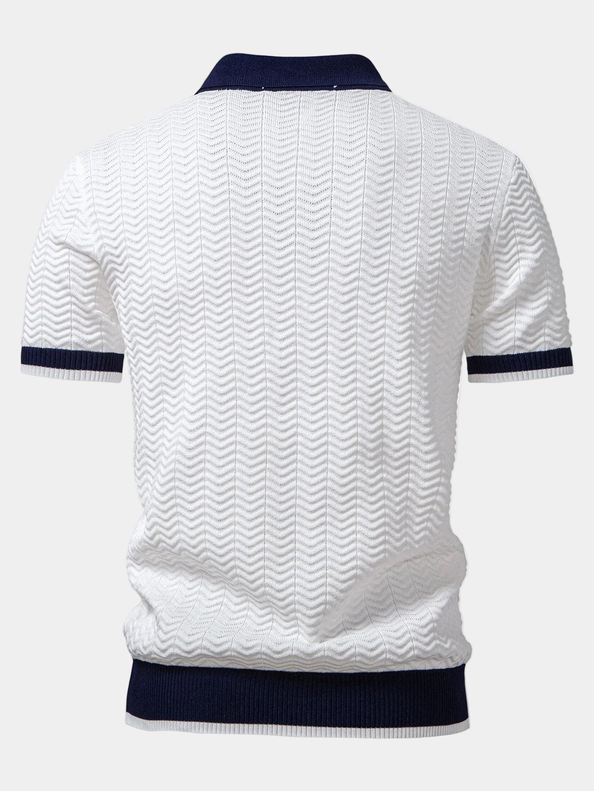 Polo homme maille texturée, vue 5