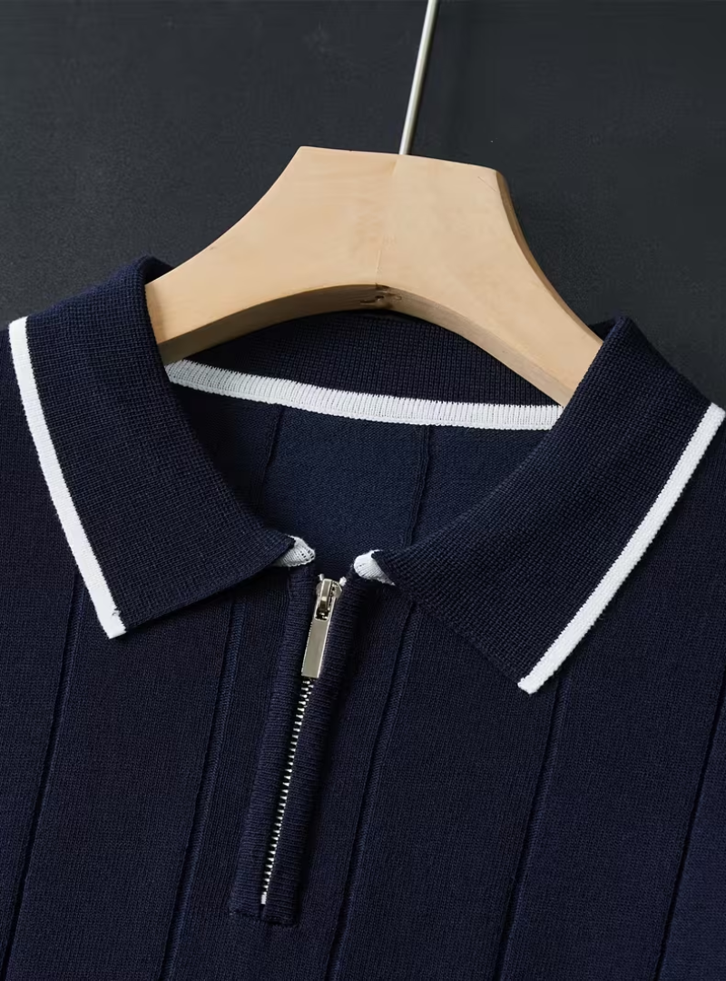 Polo homme maille verticale, vue 5