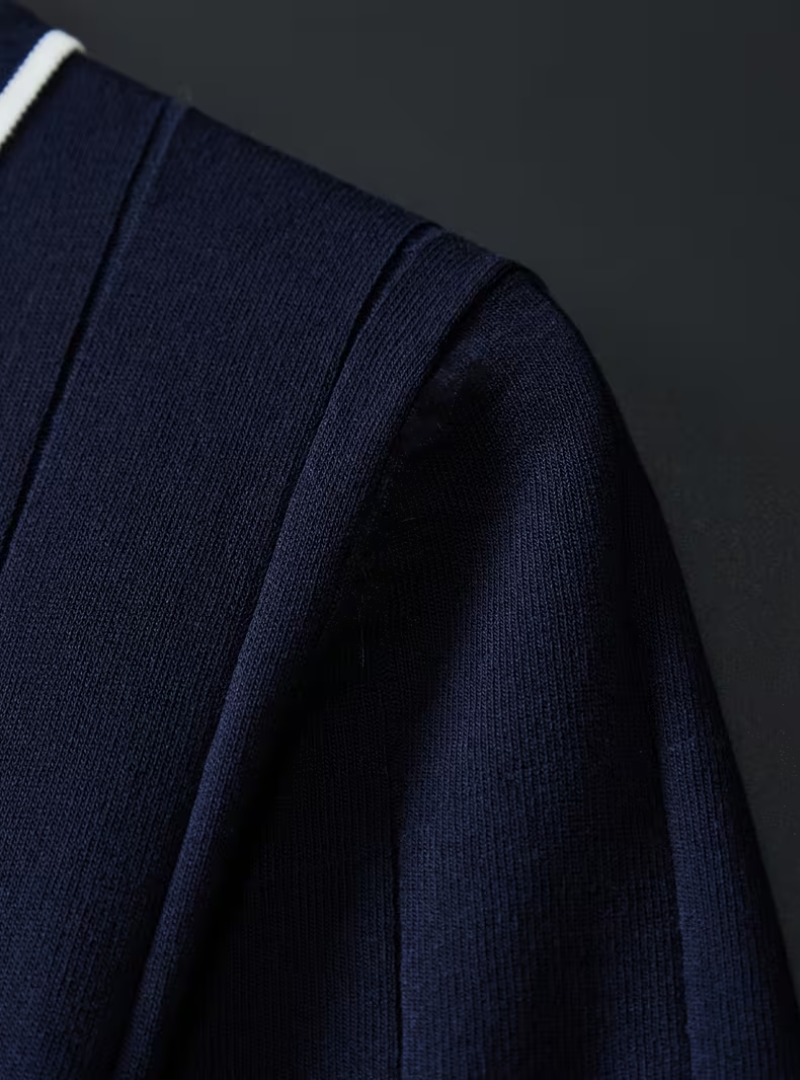 Polo homme maille verticale, vue 6