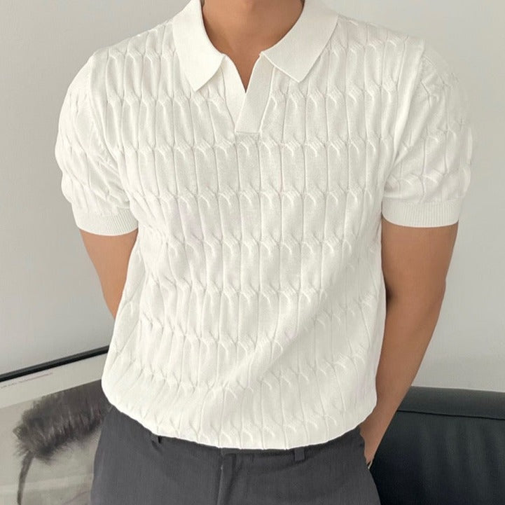 Polo homme manches courtes, coloris Blanc
