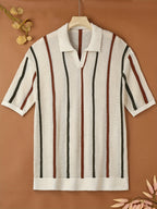 Polo homme rayures verticales, coloris Multicolore, vue principale