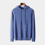 Pull homme à capuche, coloris Bleu