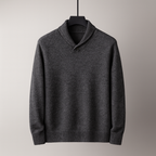 Pull homme col châle, coloris Gris