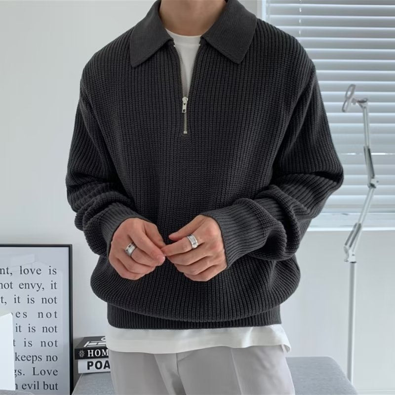 Pull homme col zippé, vue 6