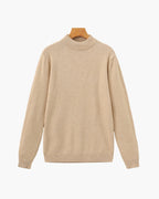 Pull homme manches longues, coloris Beige
