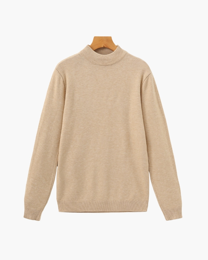 Pull homme manches longues, coloris Beige