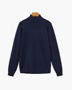 Pull homme manches longues, coloris Bleu marine