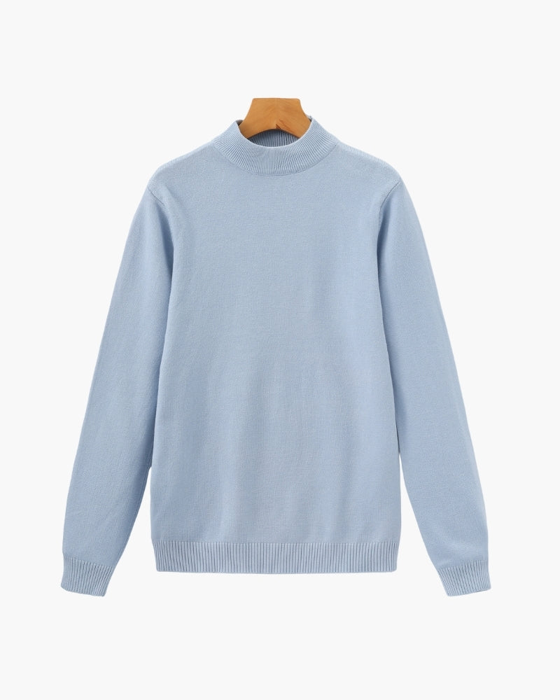 Pull homme manches longues, coloris Bleu clair
