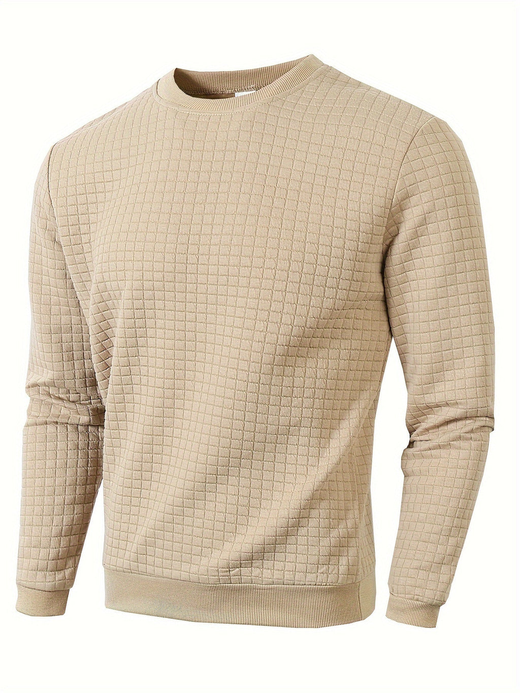 Pull homme texturé, coloris Kaki
