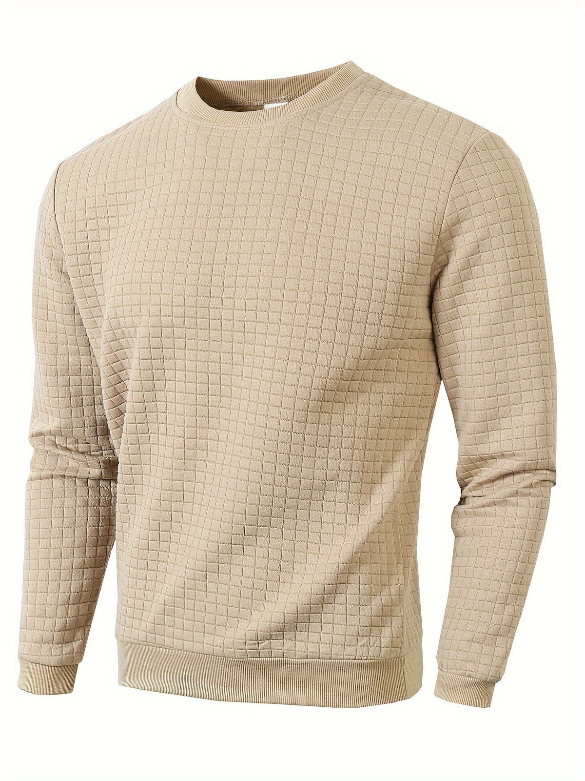 Pull homme texturé, coloris Kaki