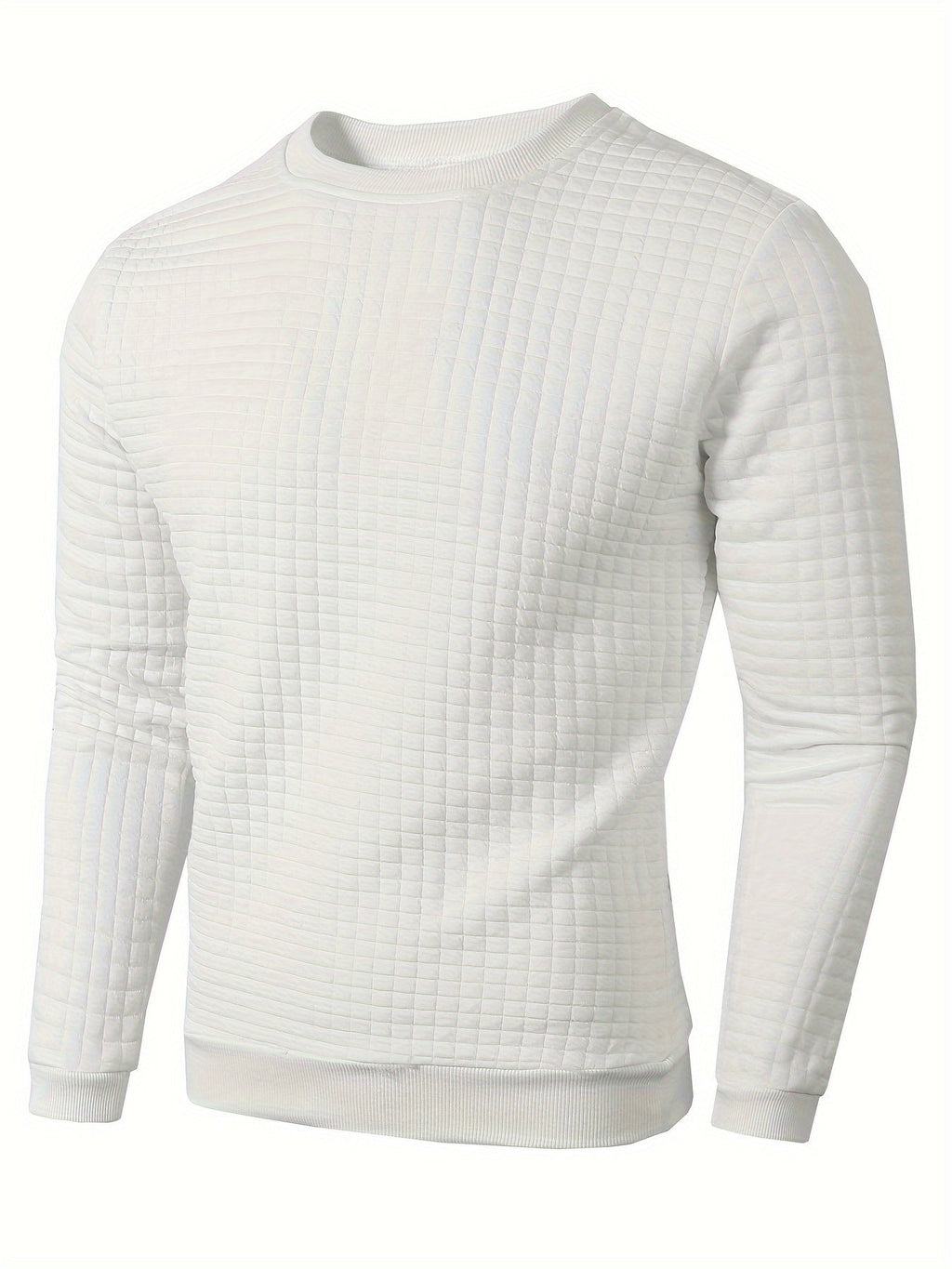 Pull homme texturé, coloris Blanc