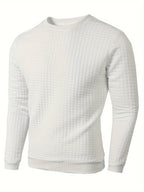 Pull homme texturé, coloris Blanc