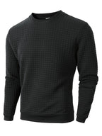 Pull homme texturé, coloris Noir