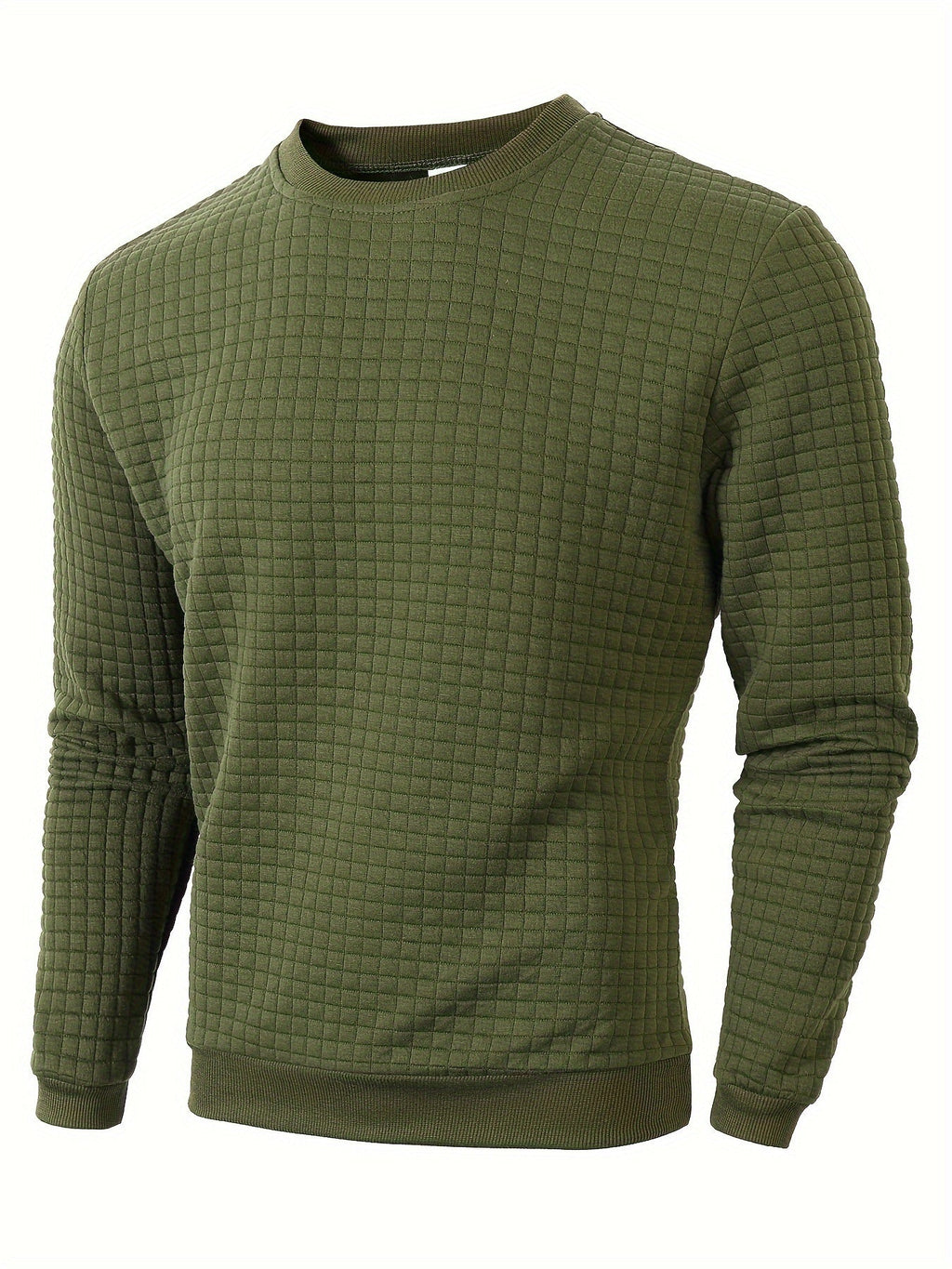 Pull homme texturé, coloris Vert