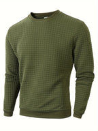 Pull homme texturé, coloris Vert
