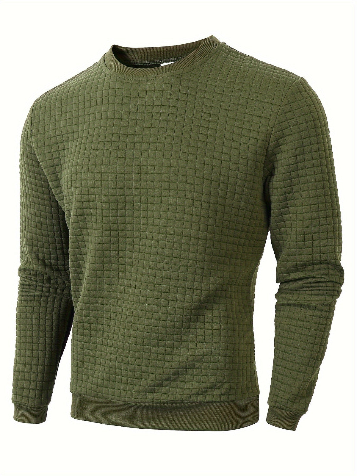 Pull homme texturé, coloris Vert