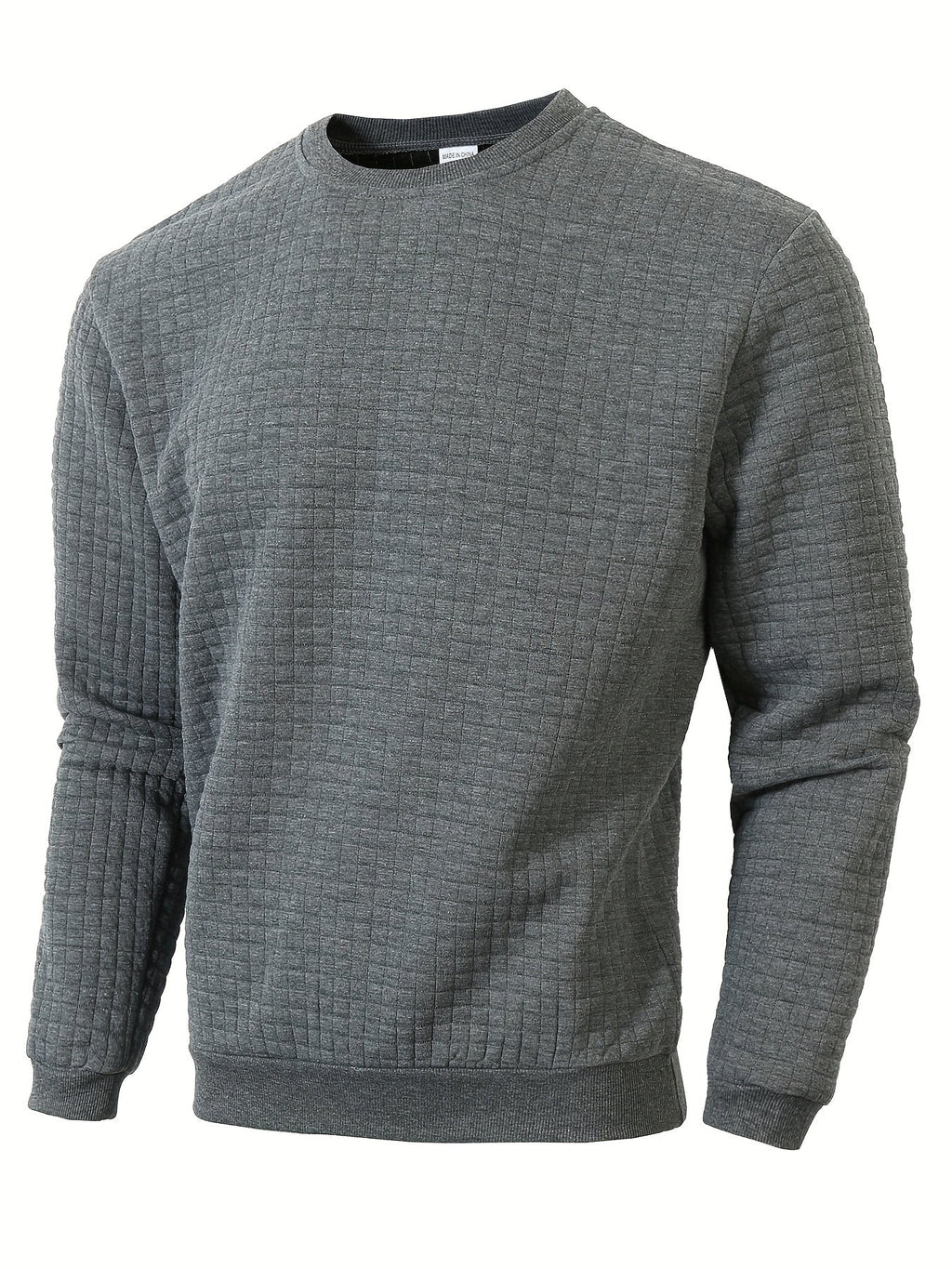 Pull homme texturé, coloris Gris