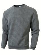 Pull homme texturé, coloris Gris