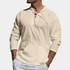 Pull homme à capuche lacets, vue principale