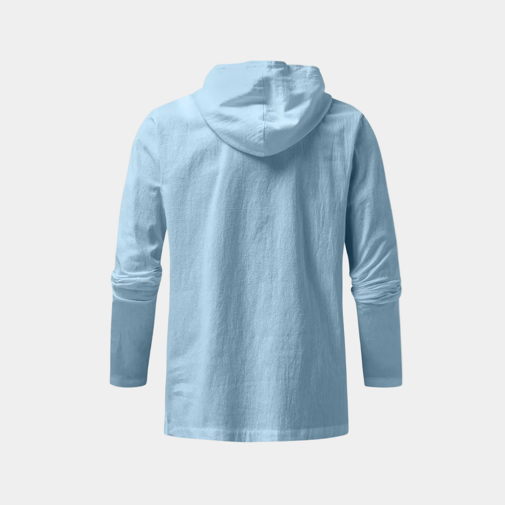 Pull homme à capuche lacets, vue 6