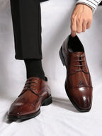 Richelieu homme à médaillon, coloris Marron