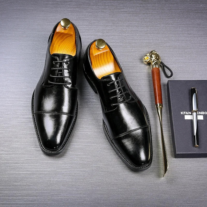 Richelieus homme bout droit, coloris Noir