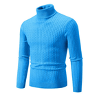 Pull Col Roulé Côtelé pour Homme, coloris Bleu clair