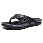 Sandales homme entre-doigts, coloris Noir